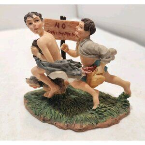 Vtg Dave Grossman Norman Rockwell No Swimming Figurine 1998